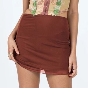 Princess Polly Shelby Mesh Mini Skirt